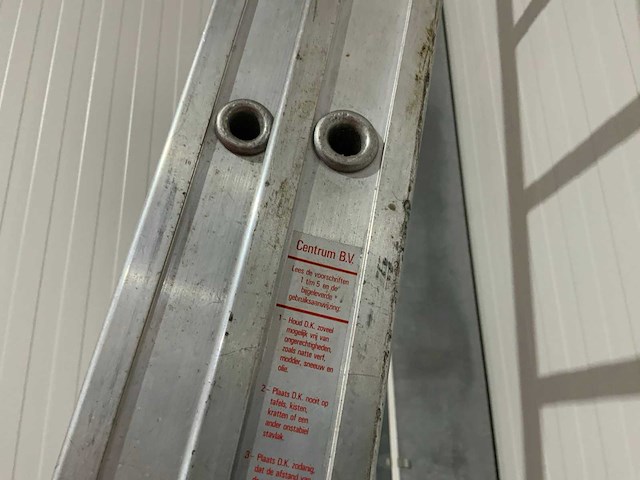 Centrum bv 2x14 2-delige aluminium ladder - afbeelding 2 van  2