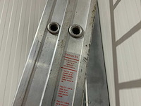Centrum bv 2x14 2-delige aluminium ladder - afbeelding 2 van  2