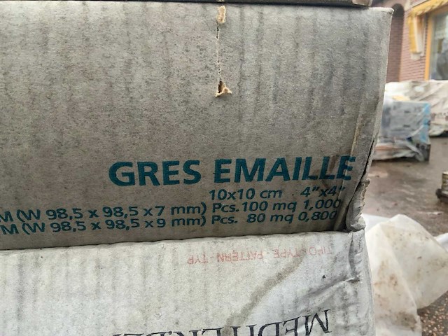 Cerabati gres emaille - 10 x 10 cm - 7 m2- partij wandtegels - afbeelding 2 van  3