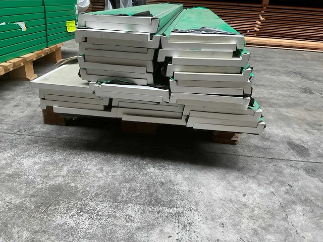 Cerah mdf vensterbanken pvc wit (17x) - afbeelding 2 van  2