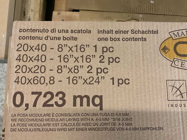 Ceramiche vloertegel romaans verband ca. 6 m² - afbeelding 3 van  4