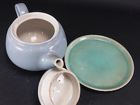 Ceramique maastricht theepot op schotel - afbeelding 4 van  5