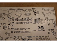 Cersanit - flush valve (optima) - - spoelventiel voor toiletreservoir (13x) - afbeelding 2 van  6