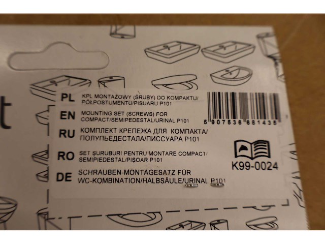 Cersanit - montageset p101 - bevestigingsset sanitair (25x) - afbeelding 2 van  5