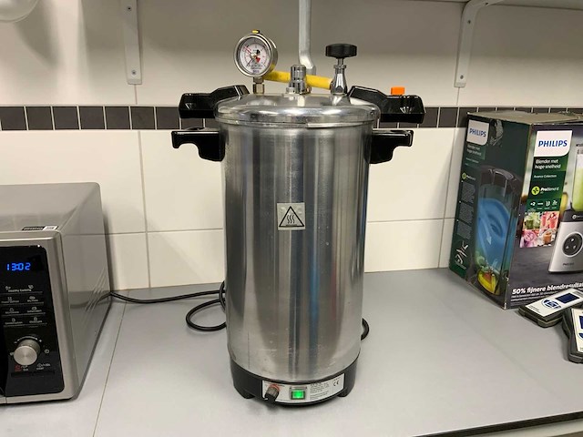 Certoclav labor cv-el 12l/18l autoklaaf - afbeelding 1 van  9