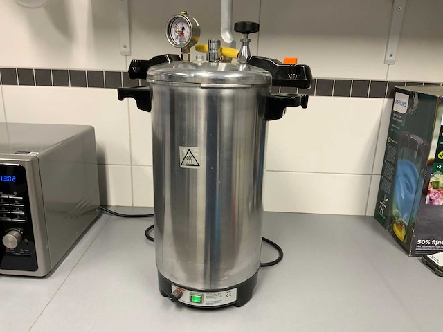 Certoclav labor cv-el 12l/18l autoklaaf - afbeelding 2 van  9