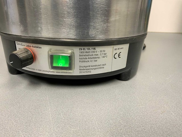 Certoclav labor cv-el 12l/18l autoklaaf - afbeelding 4 van  9