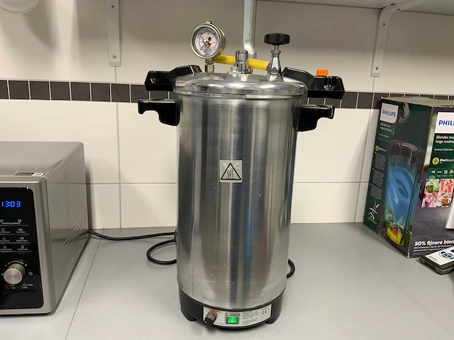 Certoclav labor cv-el 12l/18l autoklaaf - afbeelding 8 van  9