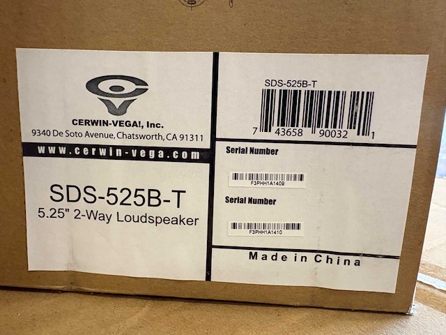 Cerwin vega! professional - sds 525b-t - set speakers - afbeelding 4 van  7