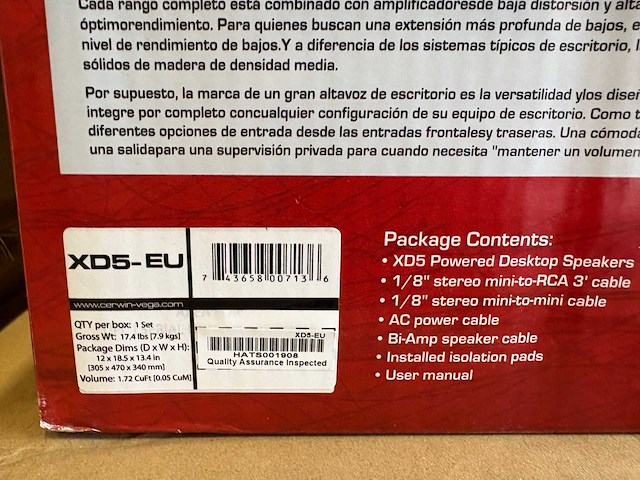 Cerwin vega! professional - xd5 - set speakers - afbeelding 3 van  5