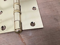 Ceur kogellagerscharnier 89x89 mm, vermessingd (108x) - afbeelding 1 van  2