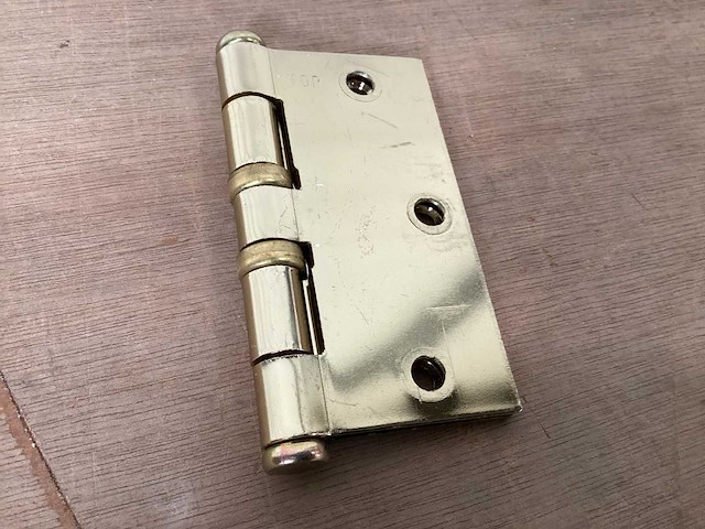 Ceur kogellagerscharnier 89x89 mm, vermessingd (108x) - afbeelding 2 van  2