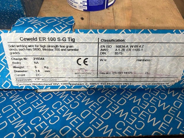 Ceweld er 100 s-g tig pakket lasdraad ø 1,6mm (5x) - afbeelding 3 van  3