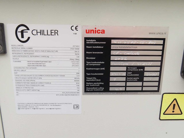 Cf - 2022 - zcf140-s - chiller - afbeelding 8 van  12