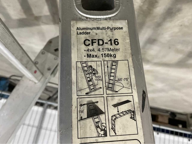 Cfd-16 - aluminium ladder - afbeelding 5 van  5