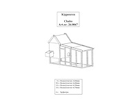 Chabo - kippenverblijf 1000x3000x1700mm - afbeelding 2 van  6