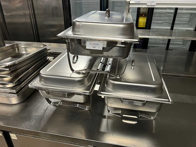 Chafing dish - gastronormbak (3x) - afbeelding 1 van  1