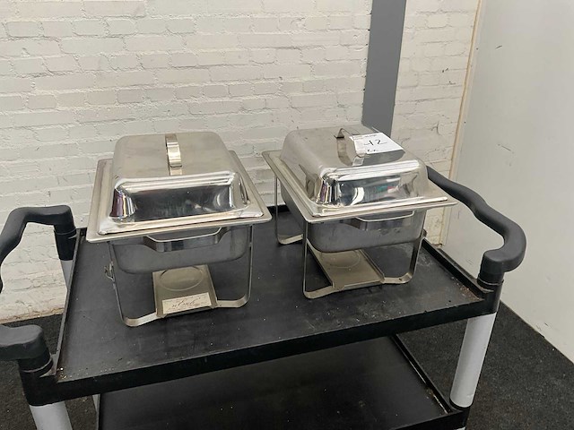 Chafing dish (2x) - afbeelding 1 van  6