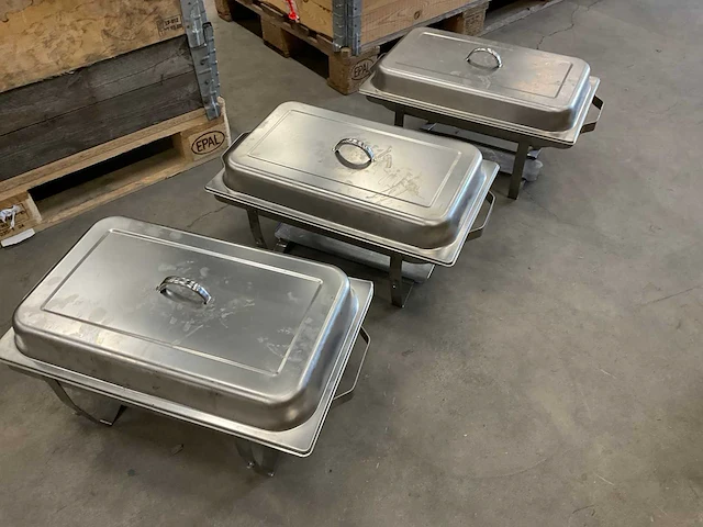 Chafing dish (3x) - afbeelding 1 van  2