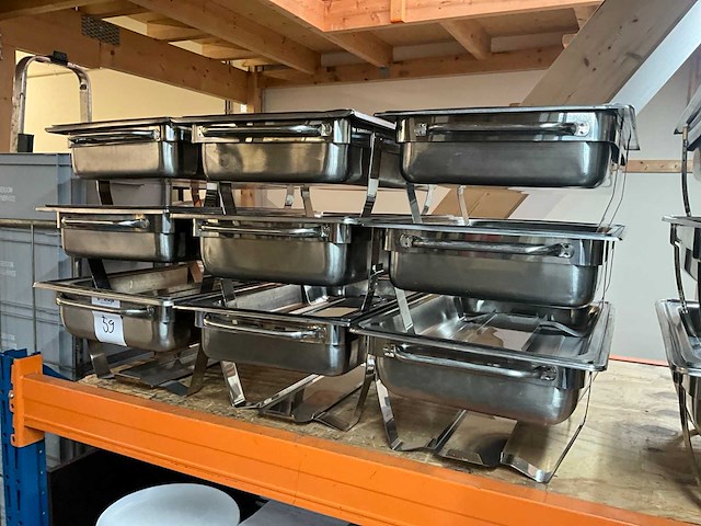 Chafing dish (9x) - afbeelding 1 van  3