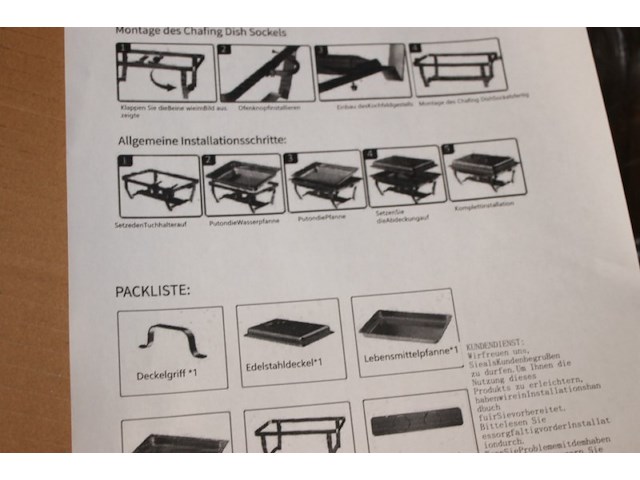 Chafing dish rechthoek 1 stuks - afbeelding 7 van  9
