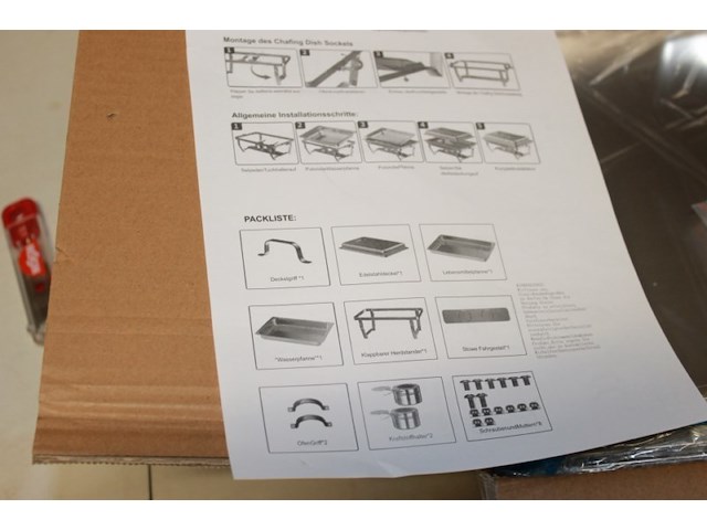 Chafing dish zilver xl - afbeelding 6 van  7