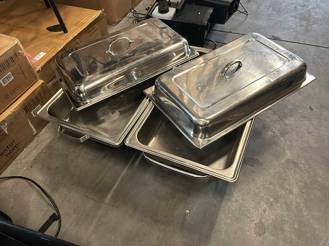 Chafing dishes (2x) - afbeelding 2 van  2