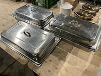 Chafingdishbak met deksel (3x) - afbeelding 1 van  4