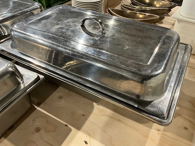 Chafingdishbak met deksel (3x) - afbeelding 3 van  4