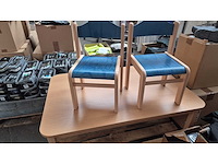 Chair bambi - blauw - stapelbaar peuterstoeltjes - kinderstoeltje - afbeelding 1 van  2