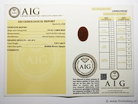 Chalcedony 5.93ct aig certified - afbeelding 5 van  5