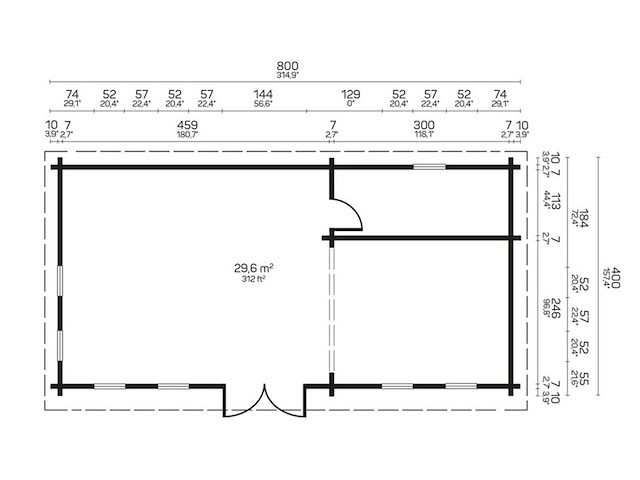 Chalet/blokhut, maurice - 32m2 - afbeelding 4 van  4