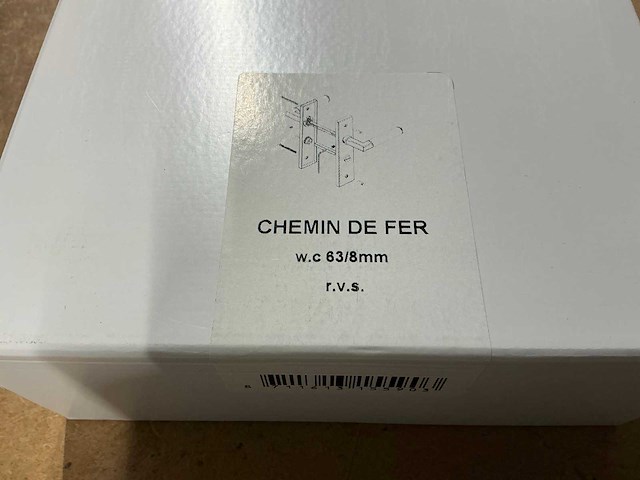 Chamin de fer wc-deurbeslag (17x) - afbeelding 2 van  3