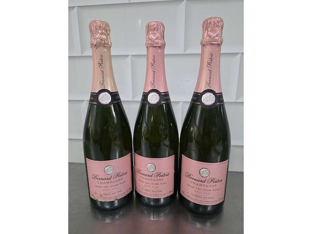 Champagne brut rosé bernard pertois fles (3x) - afbeelding 2 van  3