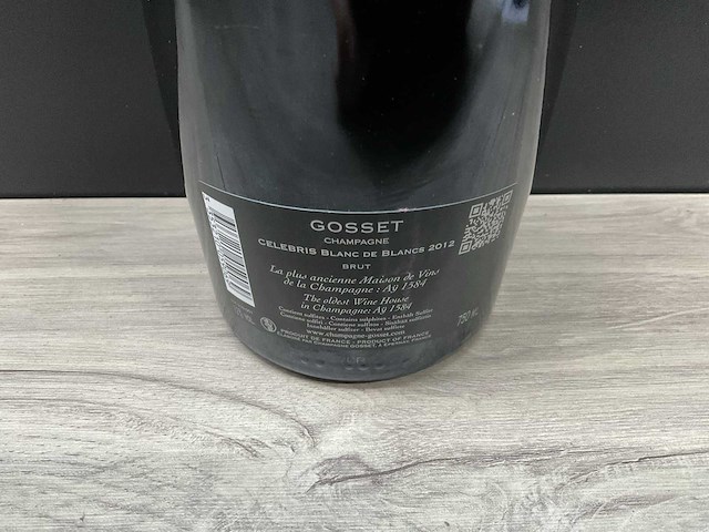 Champagne gosset brut blanc de blanc 'celebris 2012' - afbeelding 4 van  4