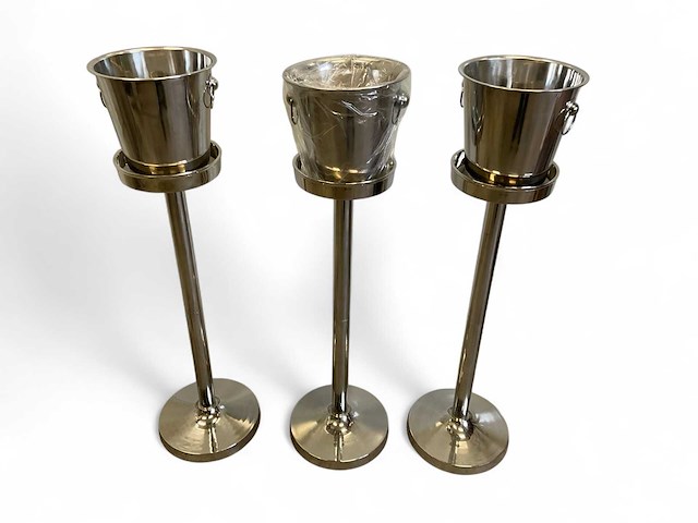 Champagne koeler op voet (5x) - afbeelding 1 van  5