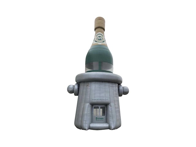 Champagnefles opblaasbaar - afbeelding 1 van  5