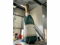 Champagnefles xxl 850cm opblaasbaar - afbeelding 1 van  12