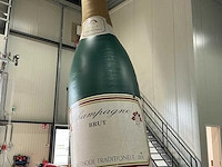 Champagnefles xxl 850cm opblaasbaar - afbeelding 8 van  12
