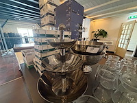 Champagnekoeler (2x) met etagiere - afbeelding 1 van  4