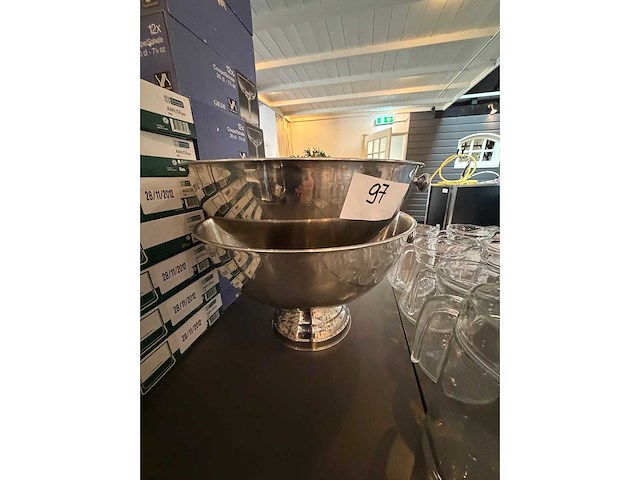 Champagnekoeler (2x) met etagiere - afbeelding 3 van  4