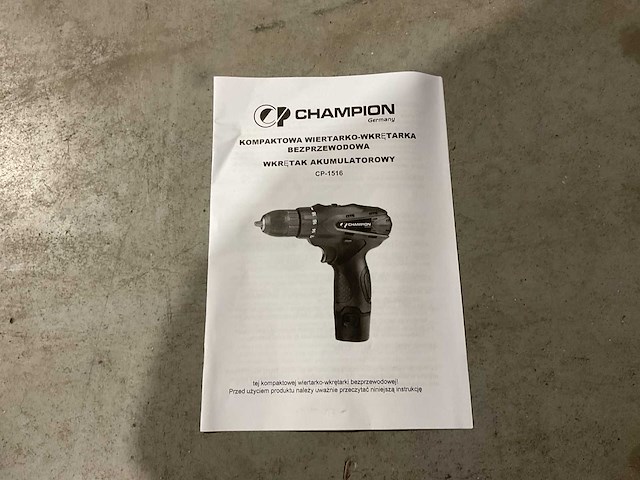 Champion - cp-1516 accuboormachine - overig accugereedschap - afbeelding 6 van  6