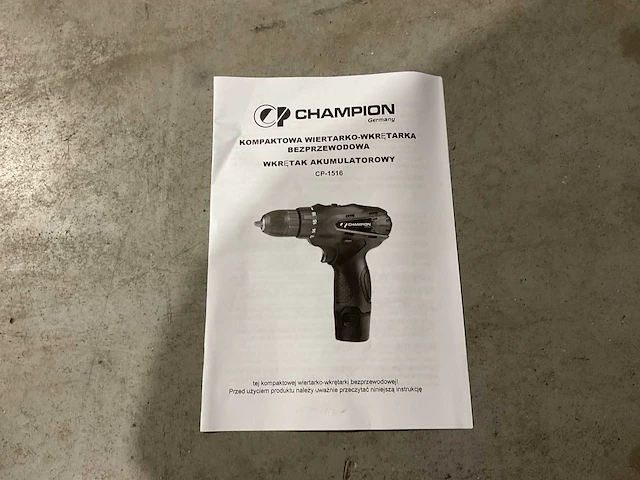 Champion cp-1516 accuboormachine - afbeelding 6 van  6