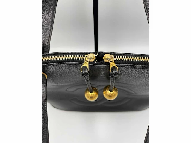 Chanel - caviar ball tote - handtas - op echtheid geconroleerd - designer - afbeelding 3 van  4