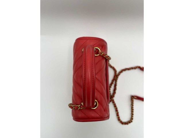 Chanel - chevron top handle bag - handtas - op echtheid geconroleerd - designer - afbeelding 6 van  8