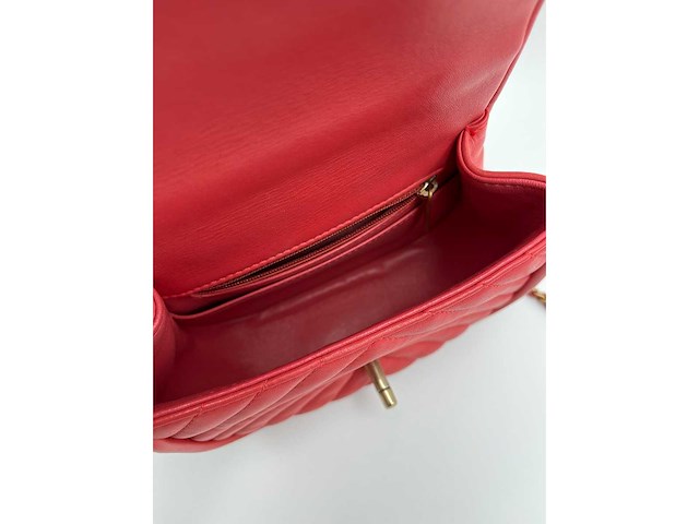 Chanel - chevron top handle bag - handtas - op echtheid geconroleerd - designer - afbeelding 8 van  8
