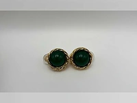 Chanel - gripoix clip on - vintage - oorbellen - 1982 - afbeelding 2 van  6