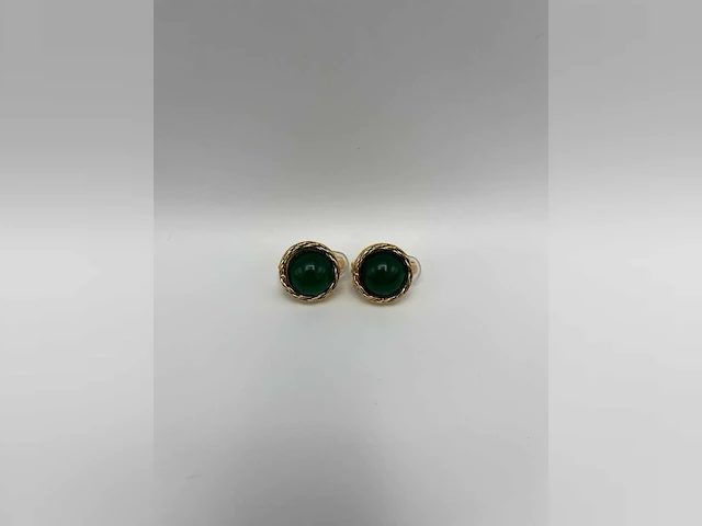 Chanel - gripoix clip on - vintage - oorbellen - 1982 - afbeelding 4 van  6
