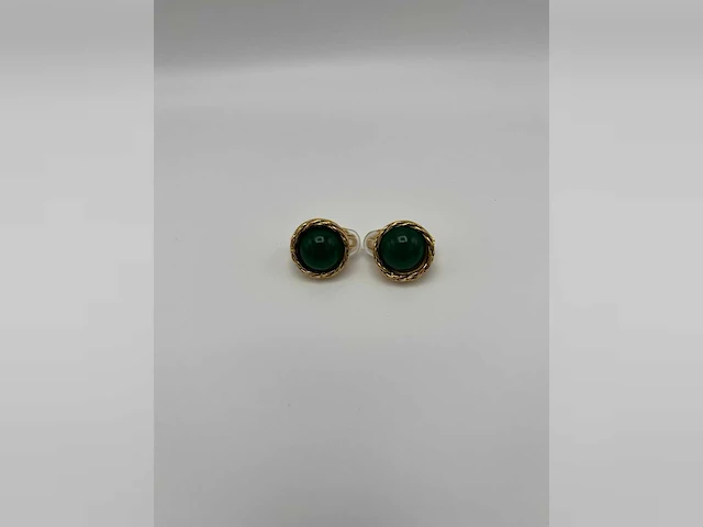 Chanel - gripoix clip on - vintage - oorbellen - 1982 - afbeelding 6 van  6