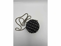 Chanel - round lambskin bag with pearls - handtas - op echtheid geconroleerd - designer - afbeelding 4 van  11